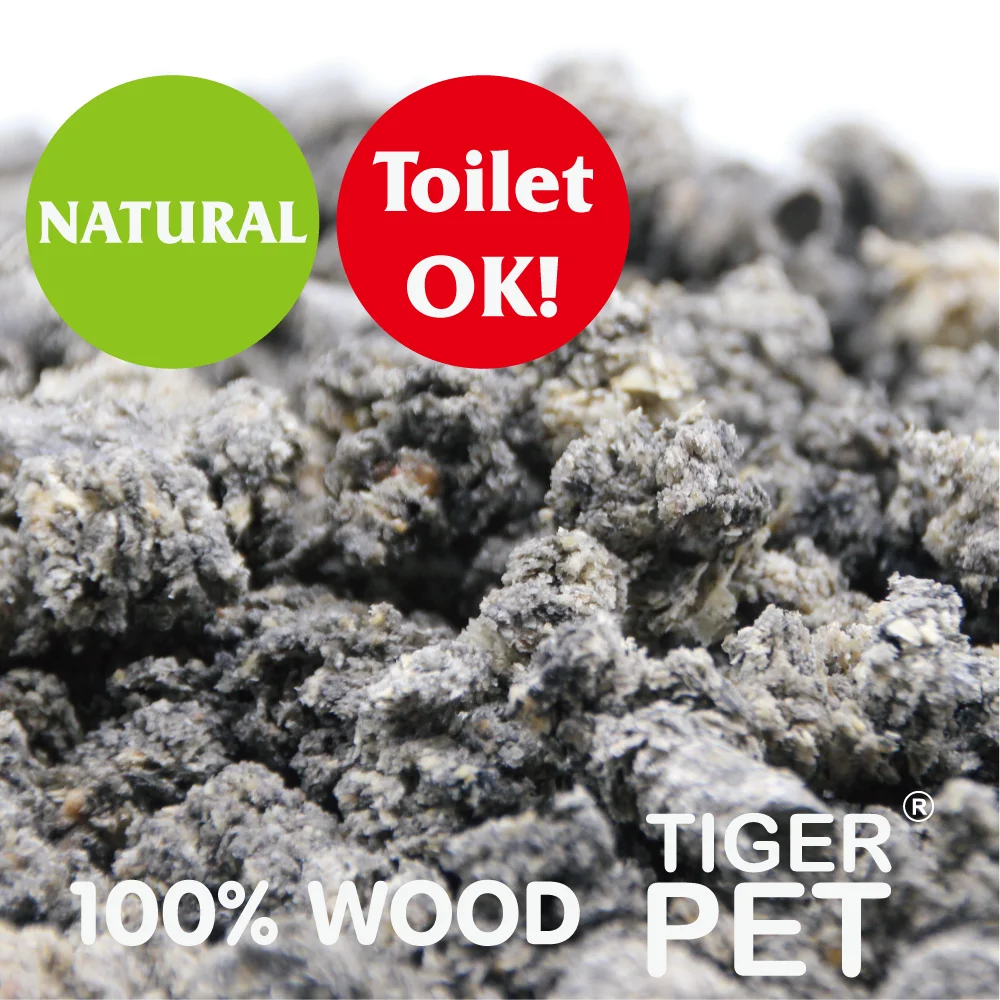 Pine wood pellet cat sand
