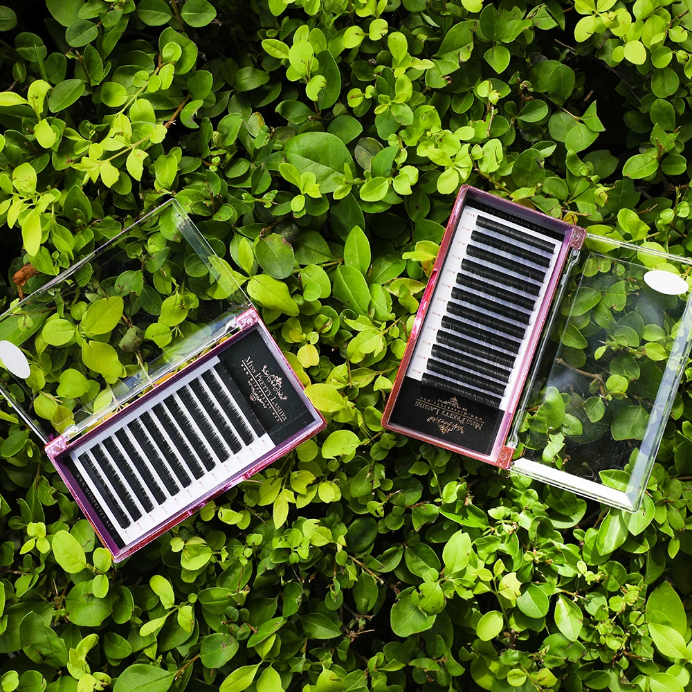 
Free Sample Easy fan mega Russian Volume lashes C D Curl Eyelash Extension 0.07 blooming eyelashes 