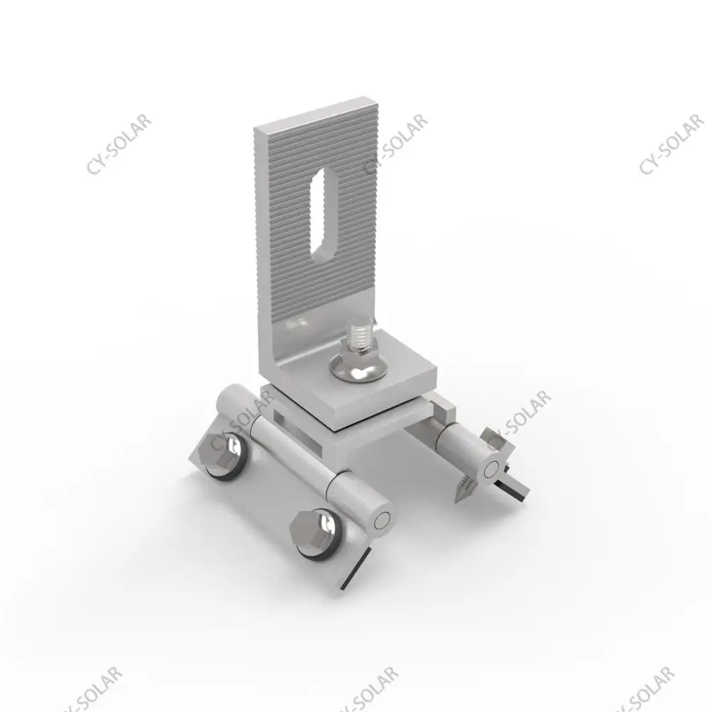 PV adjustable clamp for trapezoidal metal roof, solar panel mounting clamps