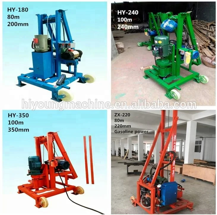 Cheap Portable 100m deep Small Used Water Bore Well Drilling Machine Prices