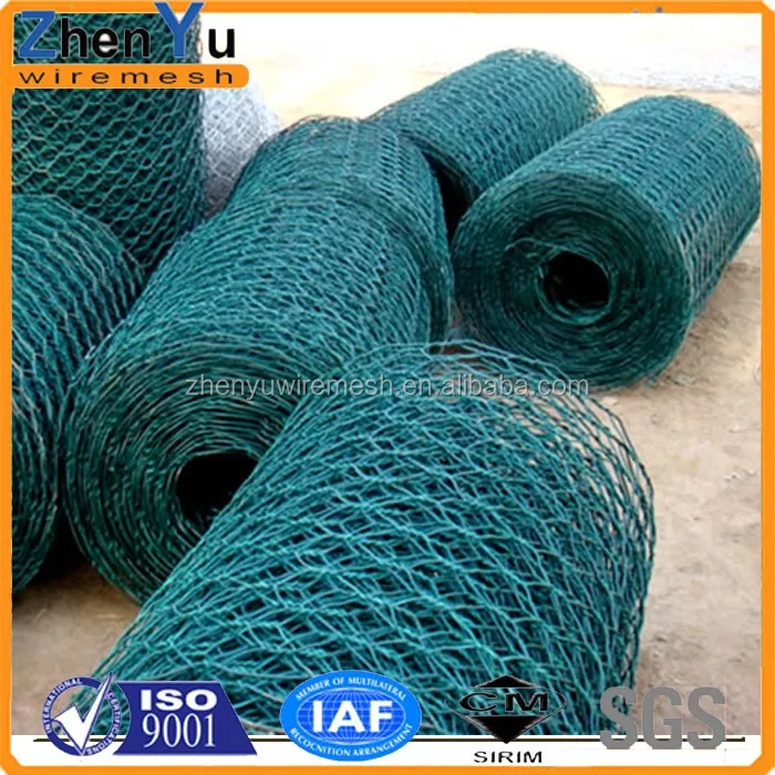Galvanized hexagonal wire netting/chicken coop wire mesh/plastic coated chicken wire mesh