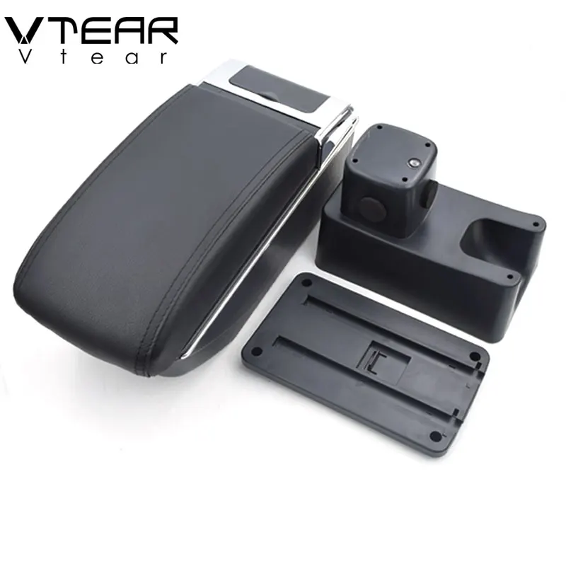 Vtear Swift Armrest USB Charging Heighten Double Layer Storage Box Central Store Content Arm Rest Accessories 08-17 for Suzuki