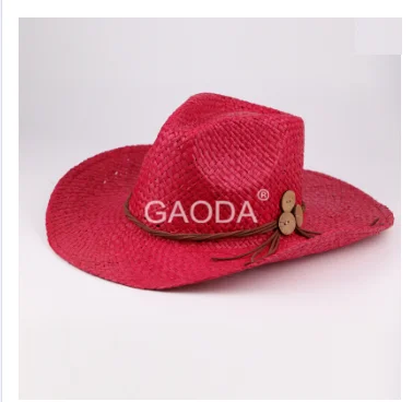 Wholesale farmers wide brim straw hats sombrero cowboy  hats