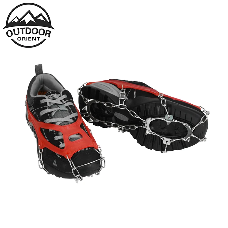 
8/10/12/14/18 tines teeth Ice Snow Crampons Ghat Non-Slip Spikes Shoes Boots Grippers Crampon Walk Cleats outdoor sports hiking 