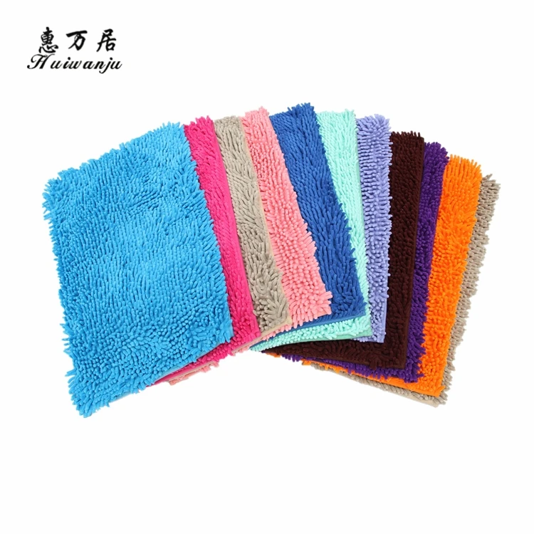 HOT sale custom design various washable chenille rugs for toilet