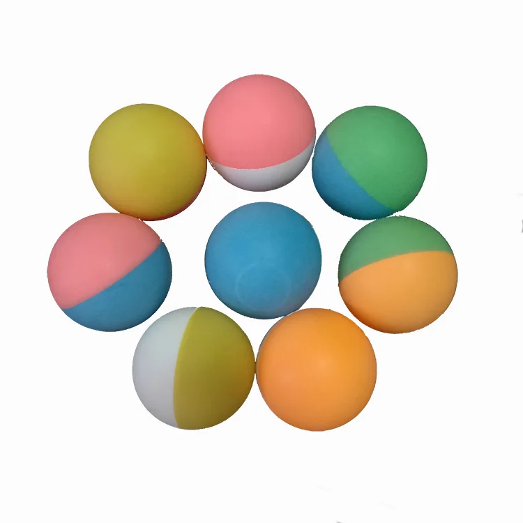 40mm seamless ping pong ball Custom logo ABS plastic White yellow table tennis Ball in bulk