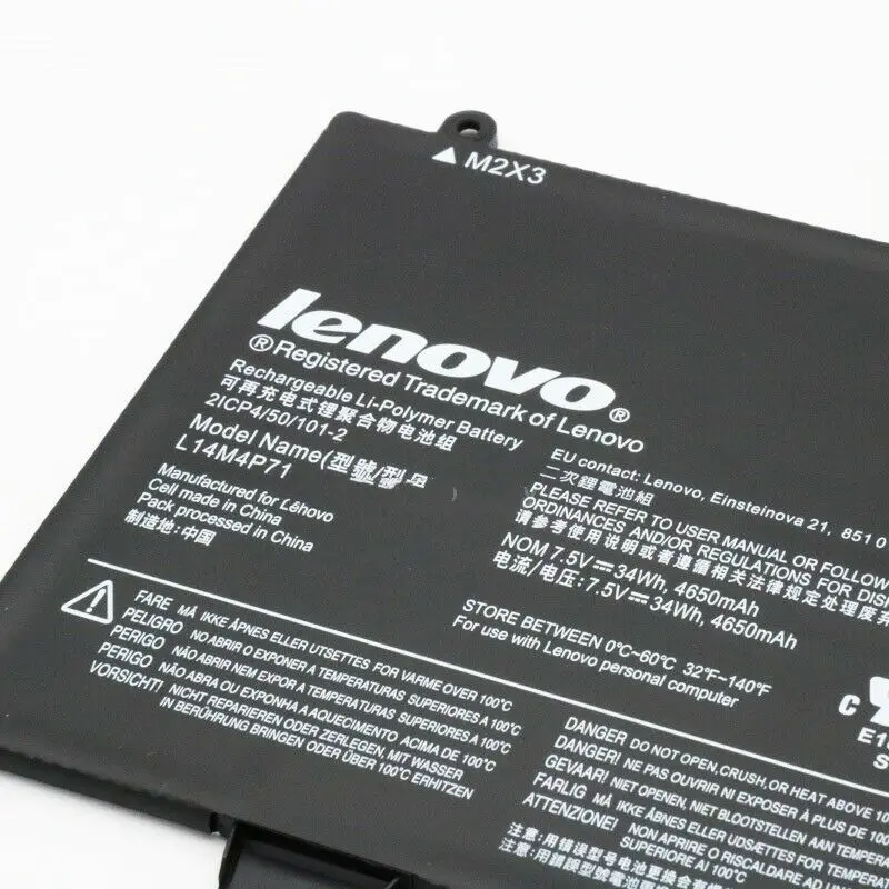 L14M4P71 Original Battery For Lenovo Yoga 3 Pro 11 80J80021US Laptop L14L4P71