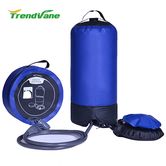 
3 gallon pump regulated heavy duty pvc solar camping outdoor shower 