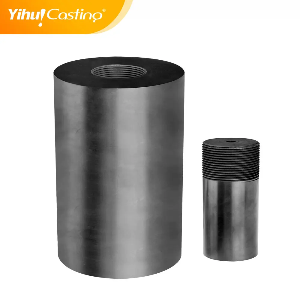 Promotional competitive price black solid graphite crucible melting lead