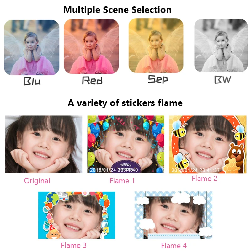 2019 Factory Directly Offer Kids Digital Camera 1080P 2 Inch HD Screen Video Camera For Children
