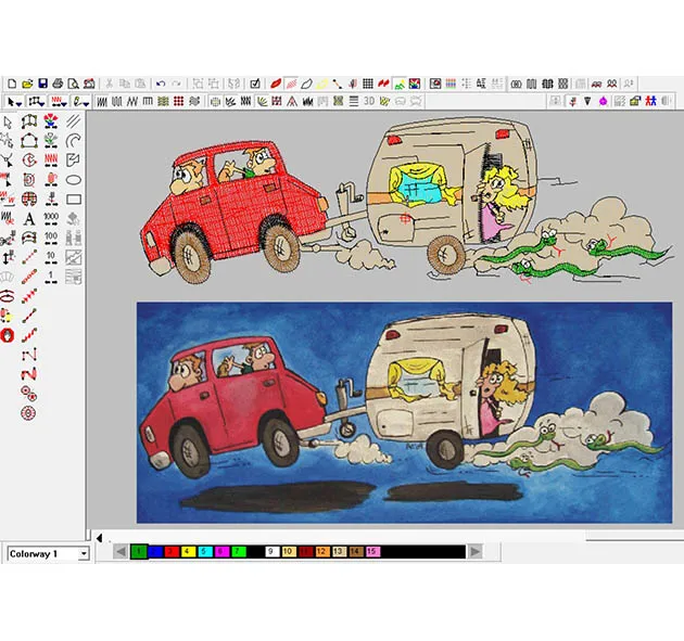 
Senior Designer Fast High-quality Tajima Profession Office Embroidery Digitizing Tape 