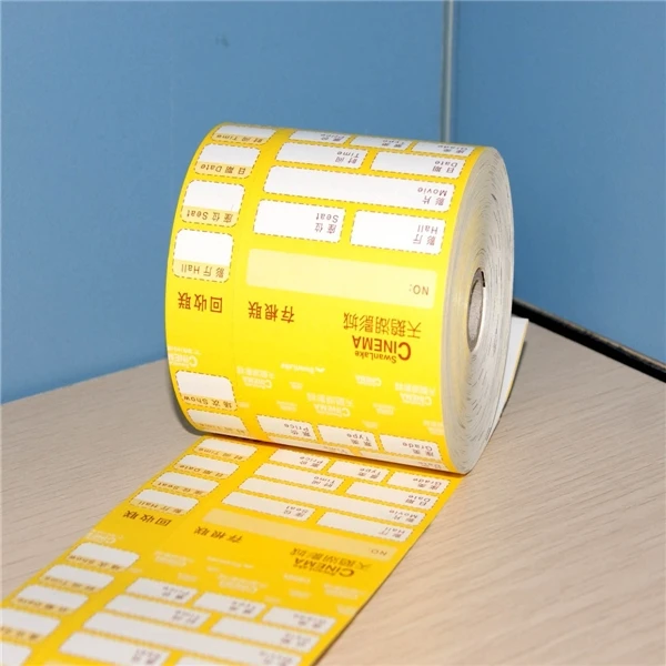 receipt roll customized pre-printed for POS printing thermal paper rolls custom printed cinema ticket roll
