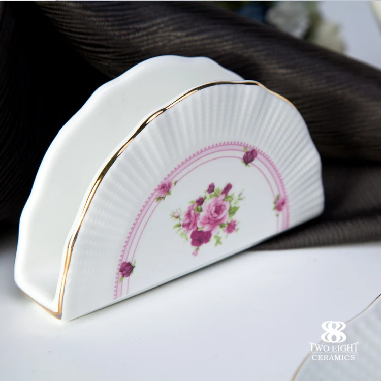 Chinese factory wedding event plates rose flower sets dinnerware