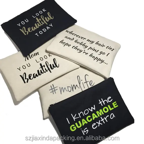 Canvas Zipper Cosmetic Packaging Bag