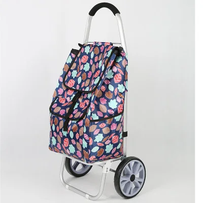 Support foldable big carrefour shopping cart trolley