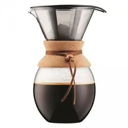 High-quality hot-selling Heat resistant Borosilicate glass drip expresso Coffee Maker with Permanent Filter