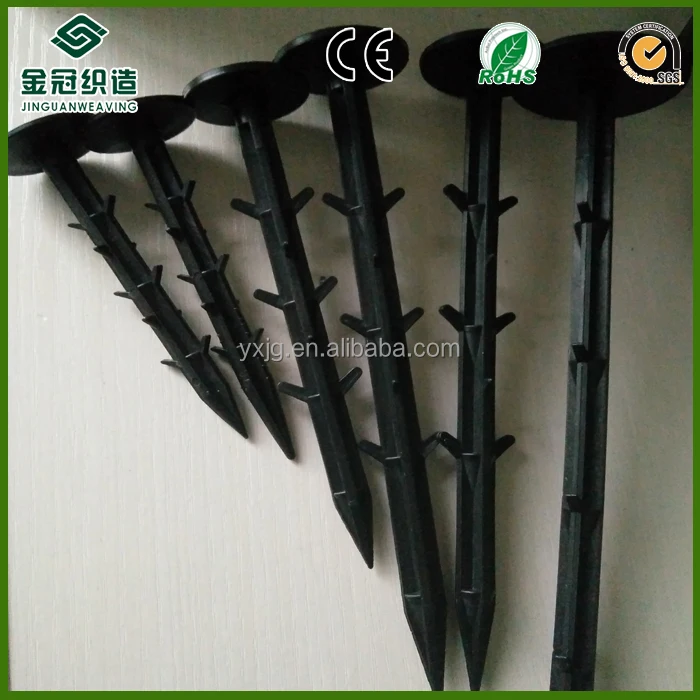 plastic iron  garden pegs