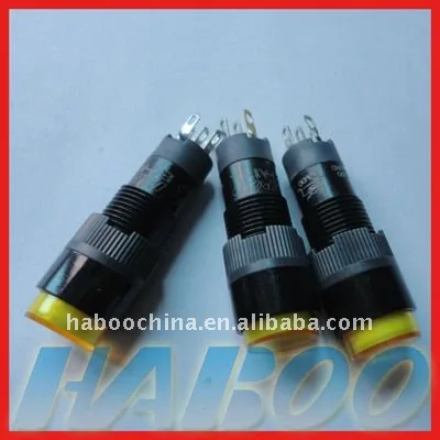 10 мм небольшой мгновенное светодиод кнопочный переключатель 12 вольт