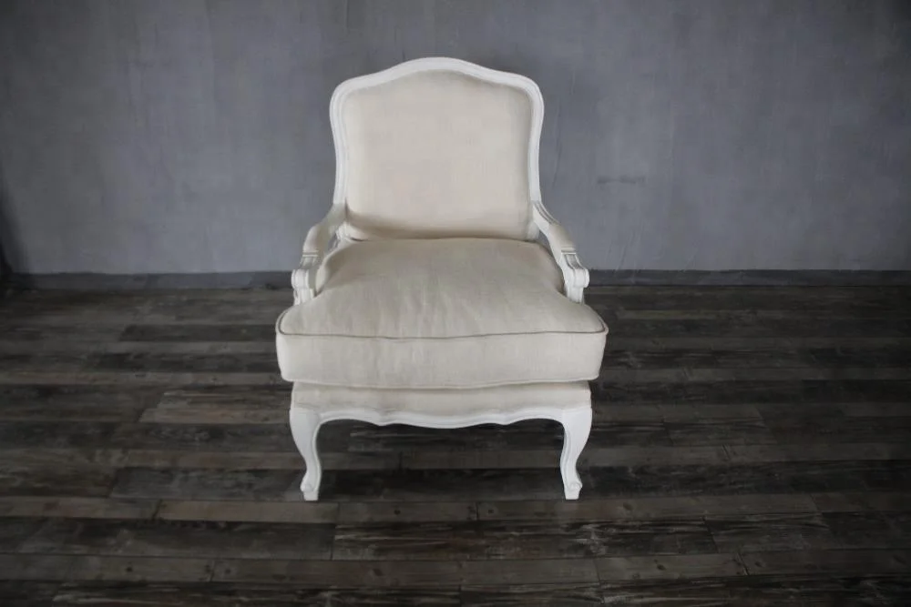 Французский кантри кресло диван Печатный тканевый чехол для отдыха стул с подушкой