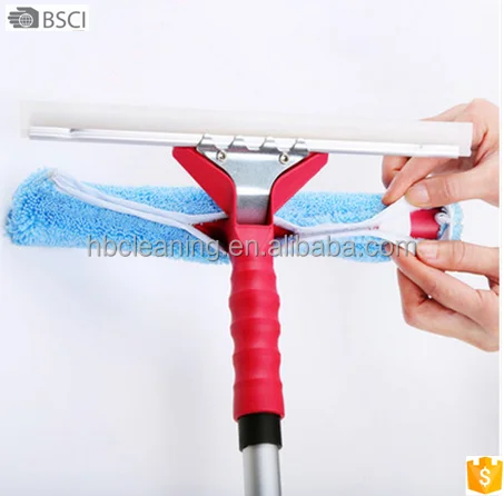 telescopic window cleaner, flexible car silicone drying blades, window squeegee