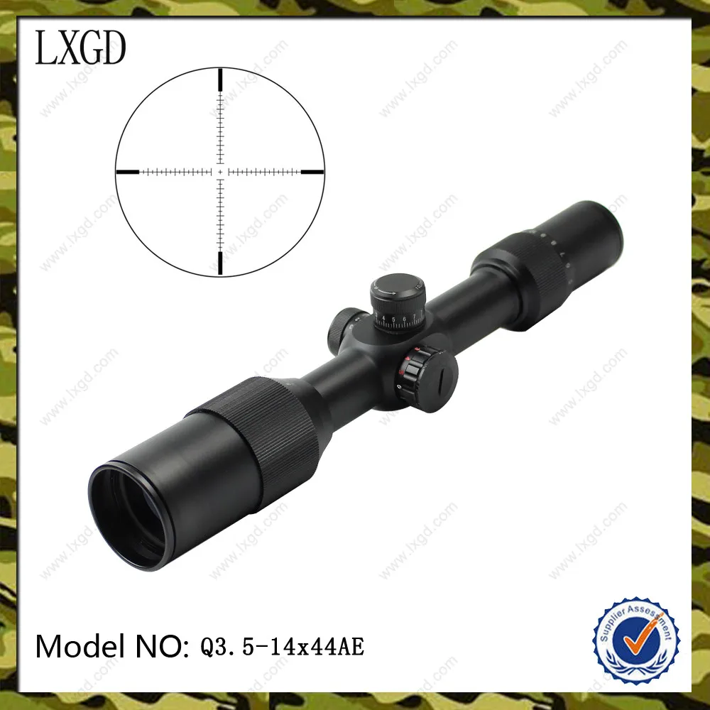 Q3.5-14X44AE тактический пистолет область Регулируемый прицел Long Range AR оптический прицел