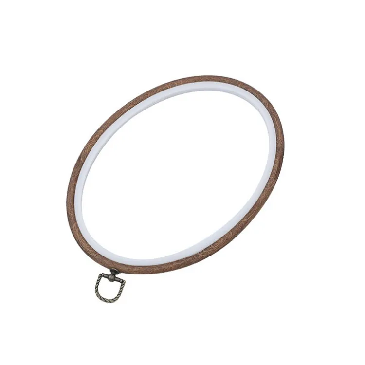
22*29cm bamboo resemble wood grain stretch cross stitch embroidery hoop 
