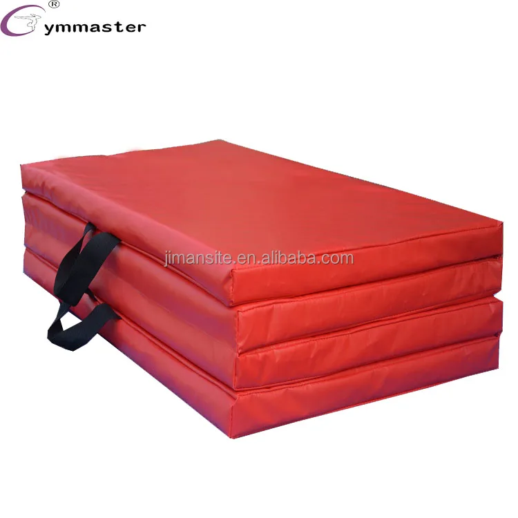 Складной коврик для гимнастики из ПУ кожи, 4x8x2