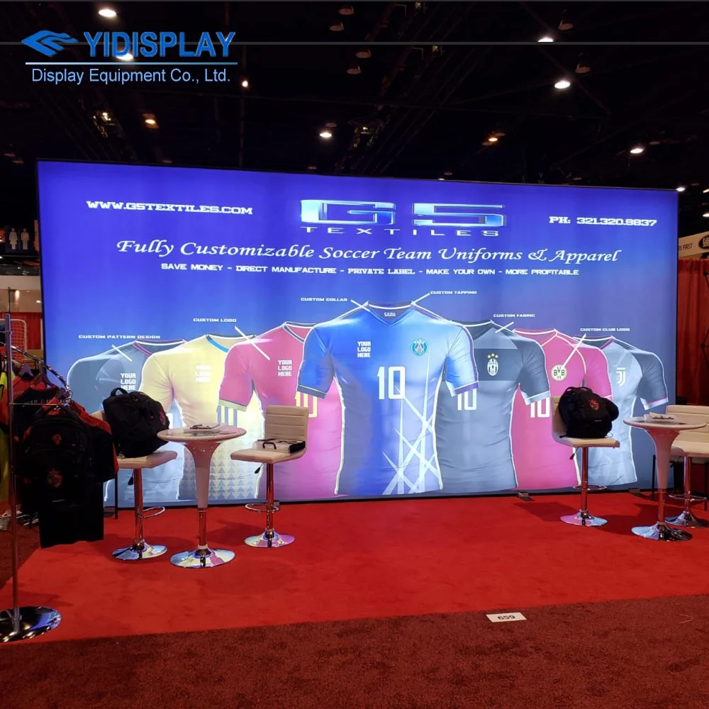 SEG Fabric Aluminum Frame Advertising Flexible Led Lamp Box Light Stand Display