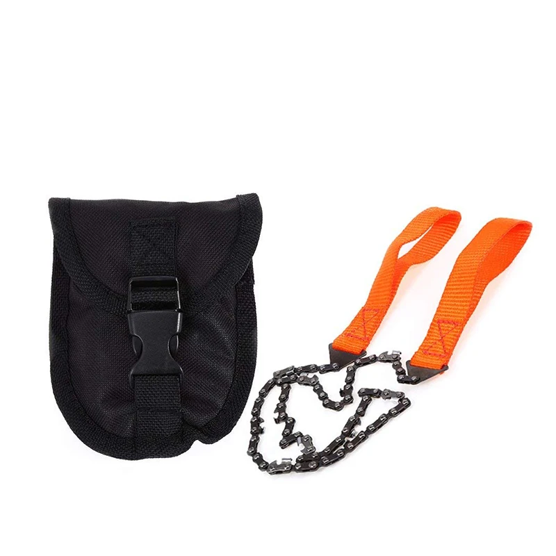 24-inch Survival Pocket Saw Chain with Pouch