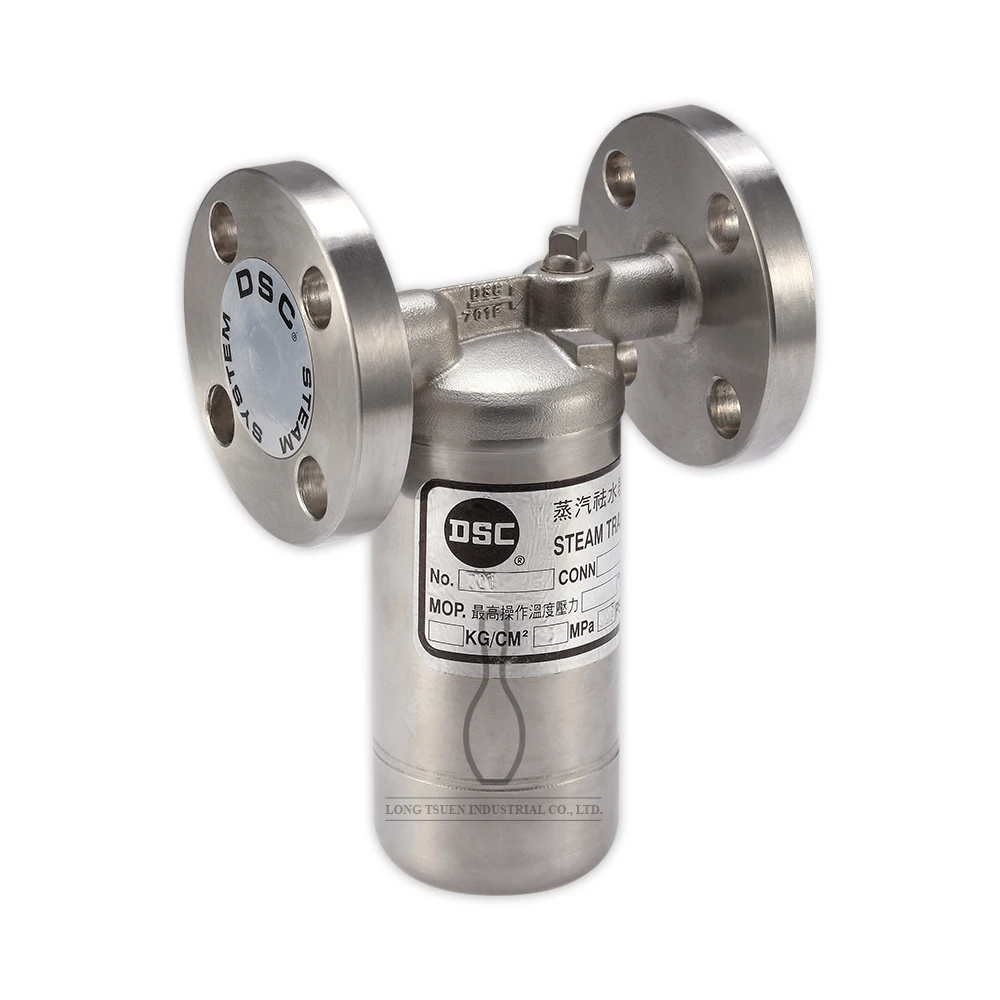 Industrial stainless steel valve inverted bucket flanged steam trap