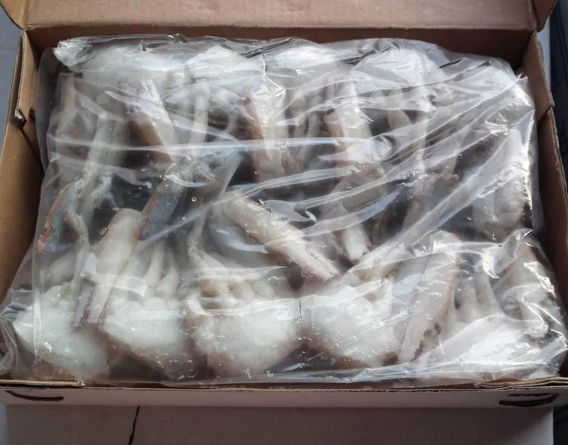 Yummy свежий замороженный половинчатый синий плавучий краб