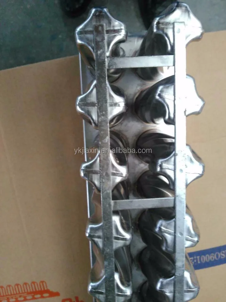 Stainless Steel Ice Popsicle Mould Model Drill 2x8 cavities