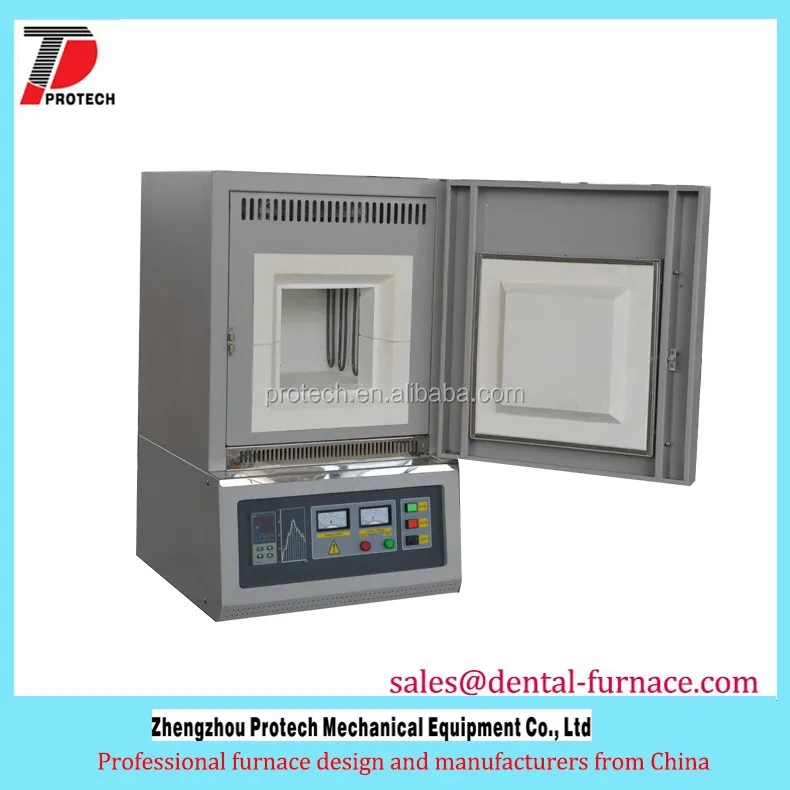 high temperature 1800 celsius degree muffle furnace used for ceramic sintering