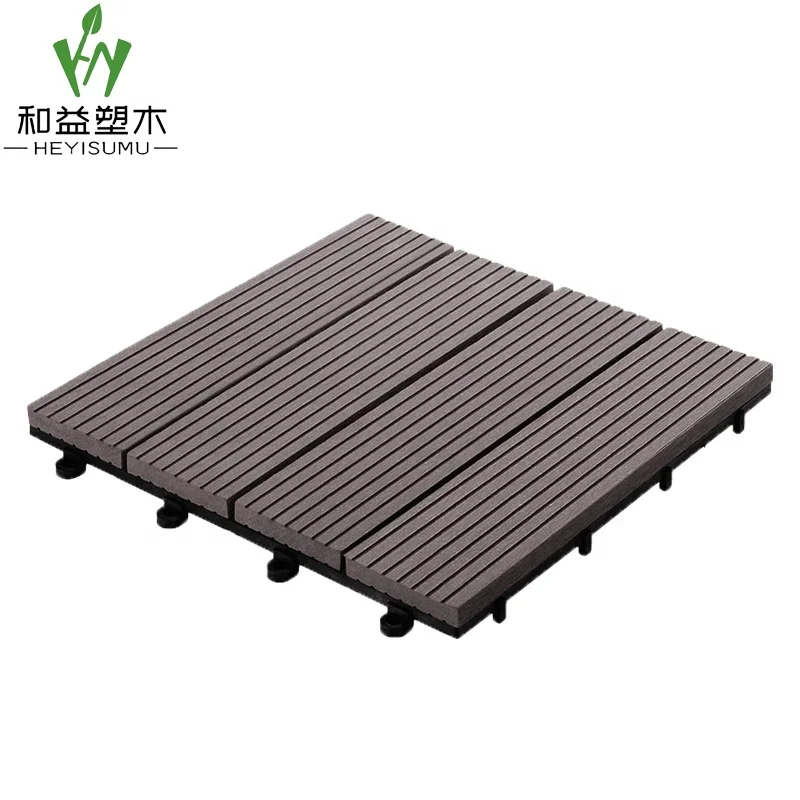 Synthetic Decking Wood Interlocking Decking Tiles for outdoor floors/garden pavement/ patio