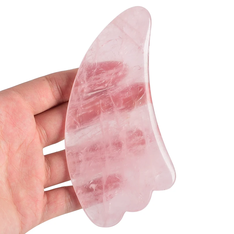 Factory Wholesale High Quality Crystal Quartz Stone Tool Face Body Massager Gua Sha