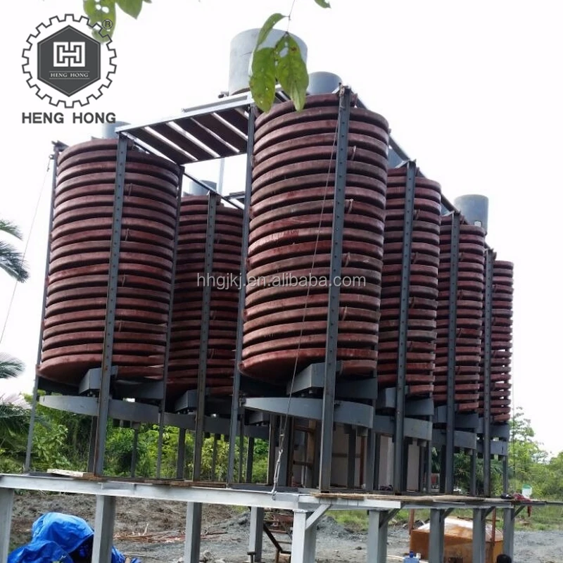 (Самая Экономичная цена) хромированный Рудный завод по обработке Спиральный сепаратор титановый гравитационный сепаратор Henghong угольный спиральный желоб 50 кг