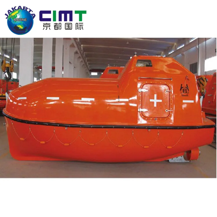 widely used 4.5M 6P fast frp rescue boat for sale/Totally Enclosed Freefall enclosed lifeboat for sale approval by CCS/ABS