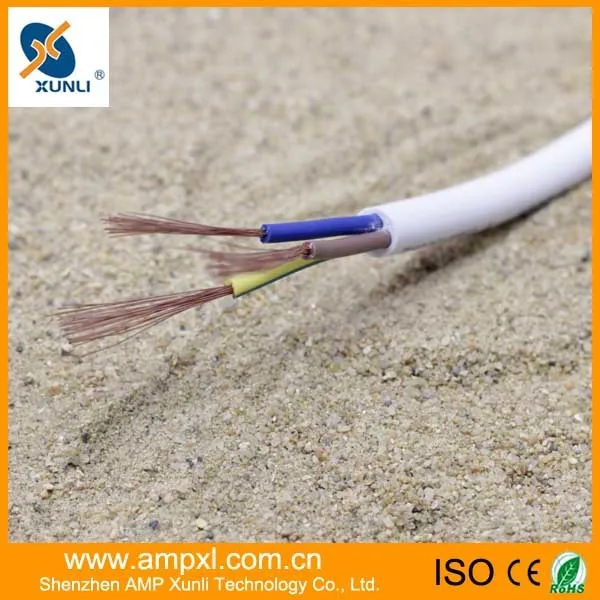 высокое качество пвх 3 основных 1.5mm2 гибкий кабель iso9001 денег appoved
