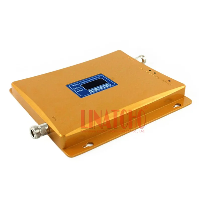 LCD display  cell phone indoor dual band signal repeater gsm booster 900 / 1800