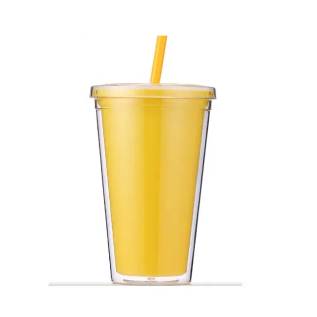 
Designed insulated straw plastic tumbler cup with lids 