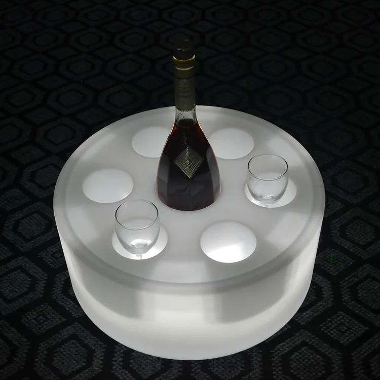 New design Wine Glass Holder Tray Bar Serving Tray Led Bar Tray LTT-WB08D