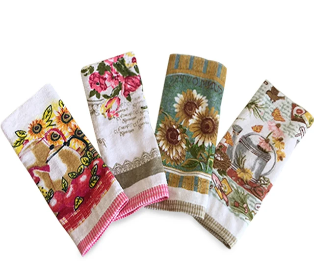 
Wholesale high quality 100% cotton printed kitchen towel 