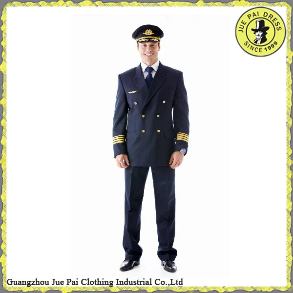 Delicate design tailoring airline uniforms pilot jacket suit pilot uniform for sale