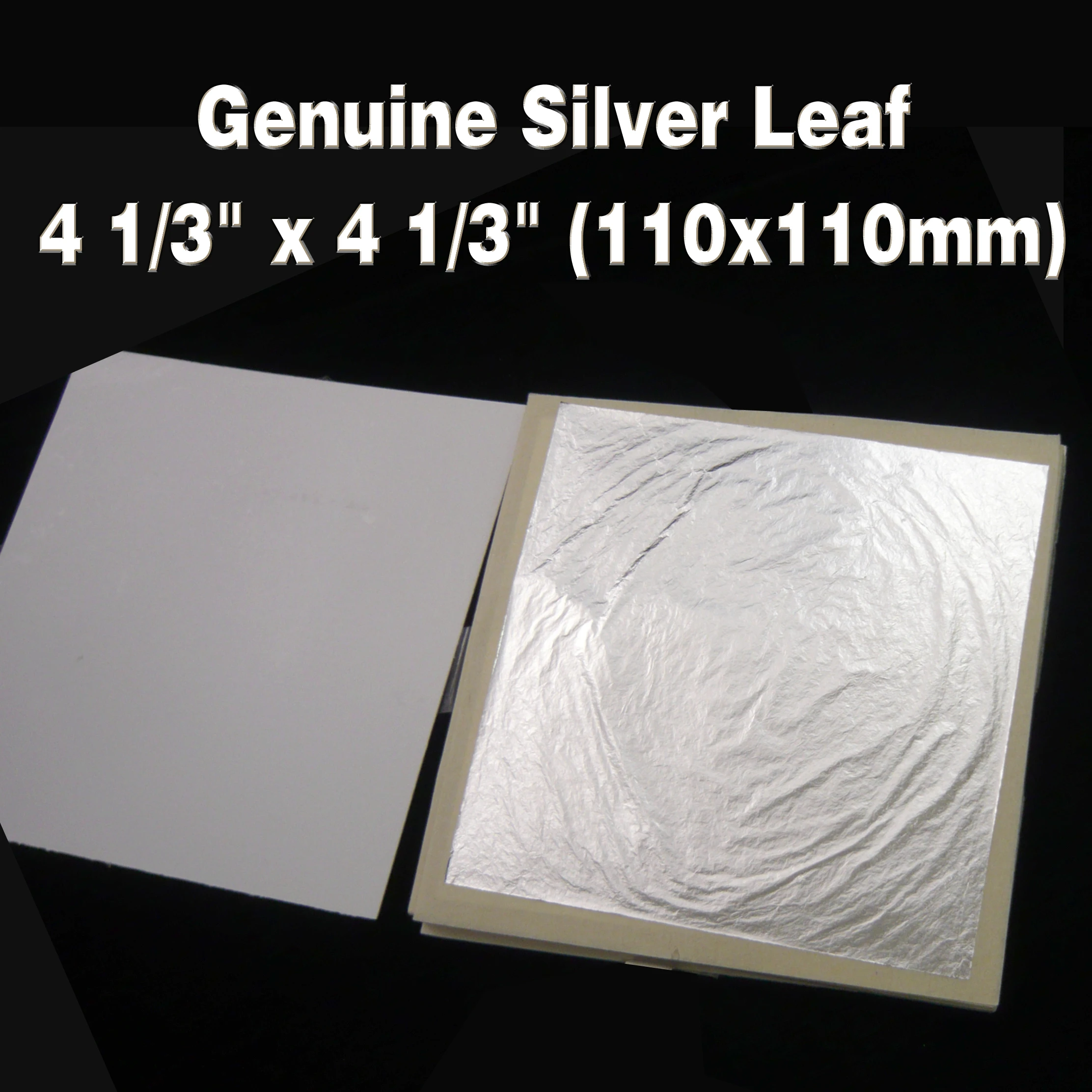 Wholesale Silver leaf 100% pure silver foil genuine gilding silver sheet 11 X 11 cm luxurious Crafts decoration