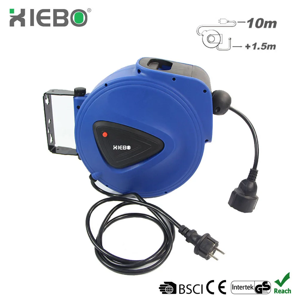 
10m cable reel auto retractable electric hose reel 180 degree wall mounted XBE-B01 