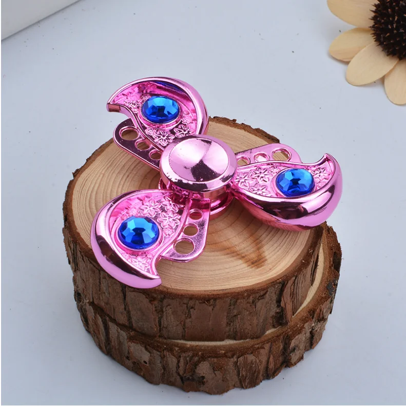 
Crystal Rainbow Metal EDC Hand Spinner Finger Fidget Gyro Kids Adult Focus Toy 