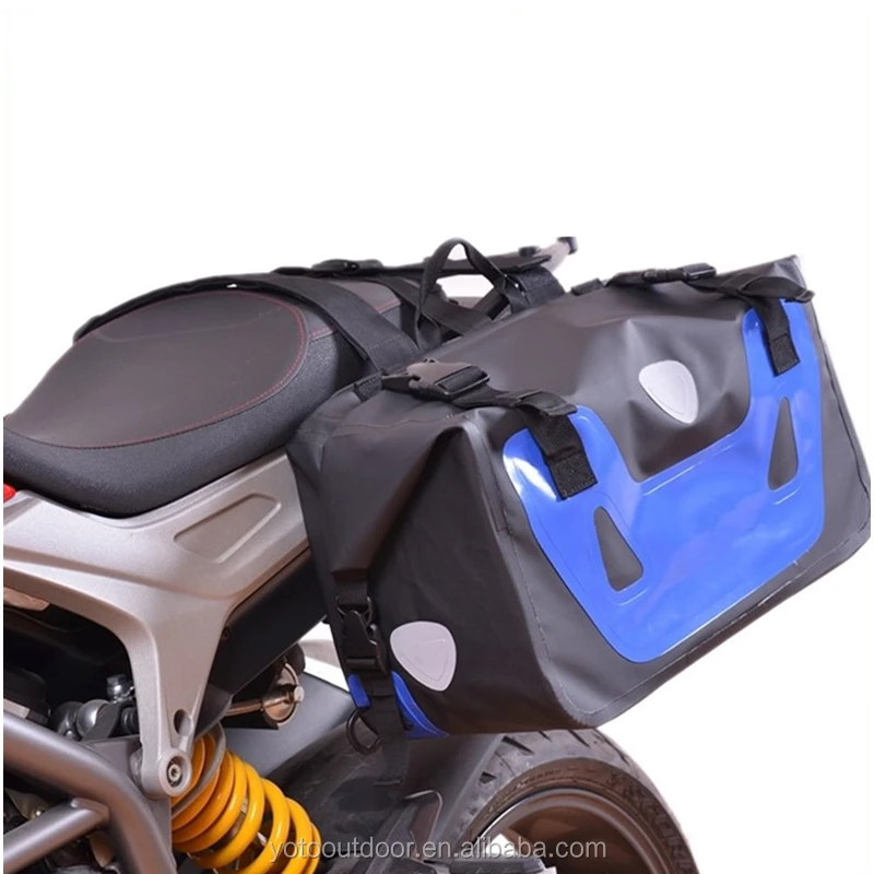 2019 Hot Sale PVC Tarpaulin Waterproof Motorcycle Side Tail Saddle Bag 25L for Cycling