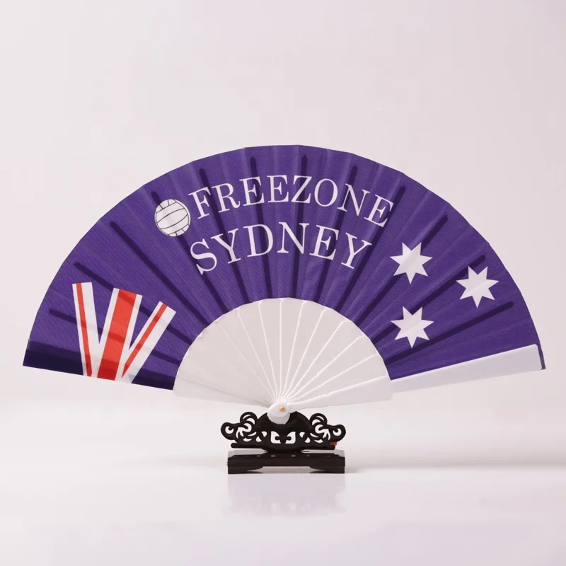 
Promotional Plastic Hand Fan With Paper Printed 
