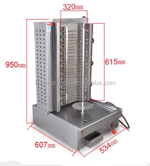 stainless steel automatic mini electric turkey bbq skewers doner kebab skewer grill maker making machine