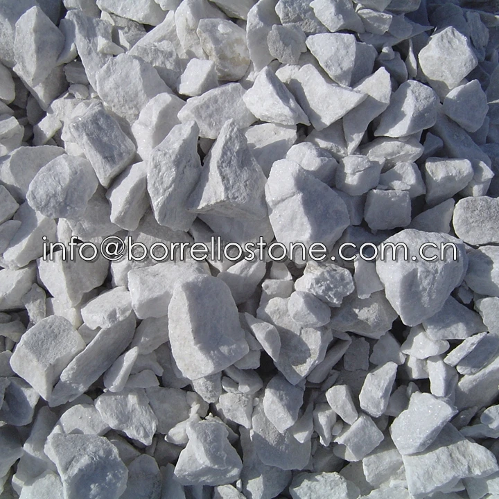 Colored crushed marble aggregate stone gravel